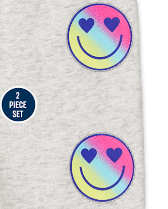 Toddler Girls Rainbow Smile 2-Piece Set