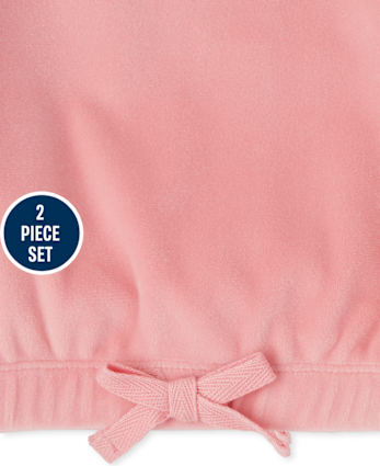 Toddler Girls Colorblock Velour 2-Piece Set