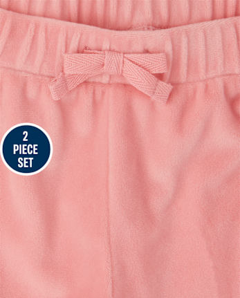 Toddler Girls Colorblock Velour 2-Piece Set