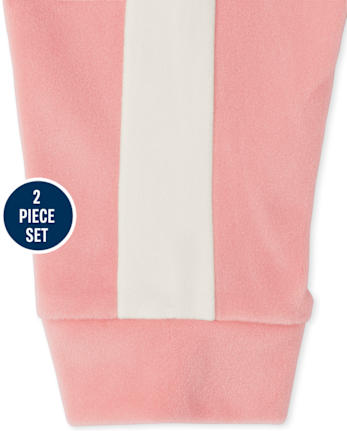 Toddler Girls Colorblock Velour 2-Piece Set