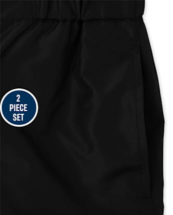 Ensemble de neige 2 pièces léopard pour filles