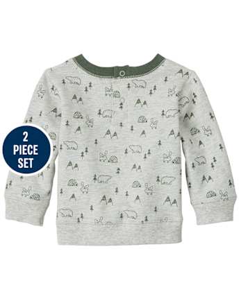 Baby Boys Bear 2-Piece Playwear Set