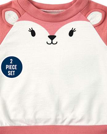 Baby Girls Deer 2-Piece Playwear Set