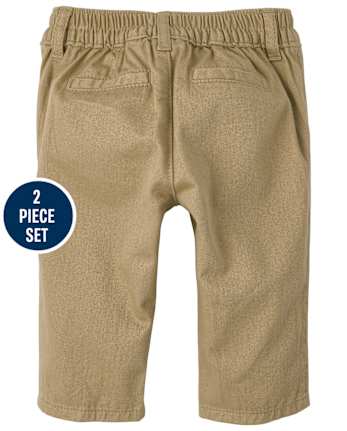 Baby Boys Gingham Poplin 2-Piece Set