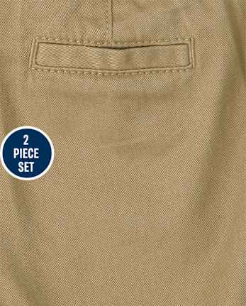 Baby Boys Gingham Poplin 2-Piece Set