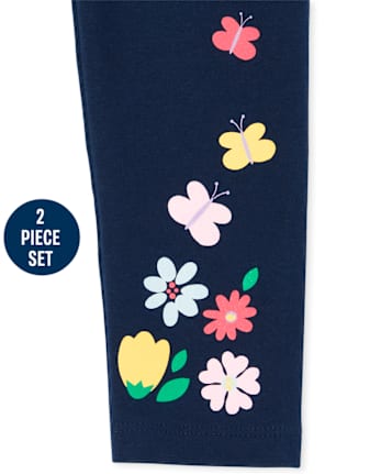 Toddler Girls Floral Empire 2-Piece Set