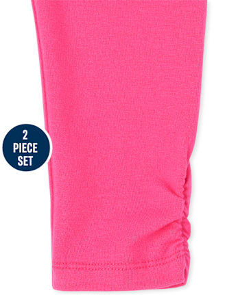 Toddler Girls Active Tie Dye Peplum 2-Piece Set