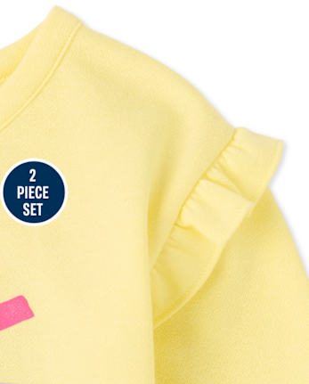 Toddler Girls Active Sun Ruffle 2-Piece Set