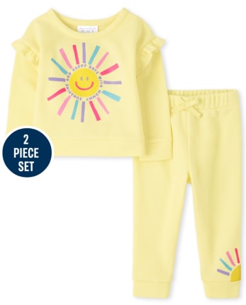 Toddler Girls Active Sun Ruffle 2-Piece Set
