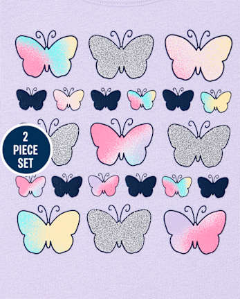 Toddler Girls Butterfly 2-Piece Set