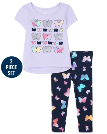 Toddler Girls Butterfly 2-Piece Set