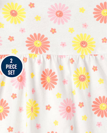 Toddler Girls Floral Empire 2-Piece Set