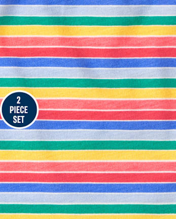 Ensemble 2 pièces crème glacée arc-en-ciel pour petites filles