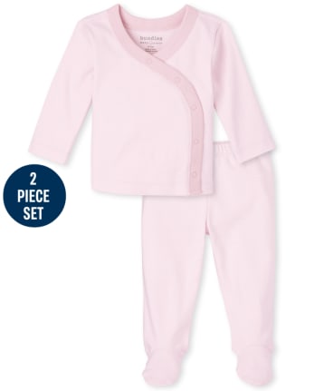 Baby Girls Striped 2-Piece Set Take Me Home Set