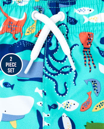 Maillot de bain graphique pour bébé et tout-petit garçon