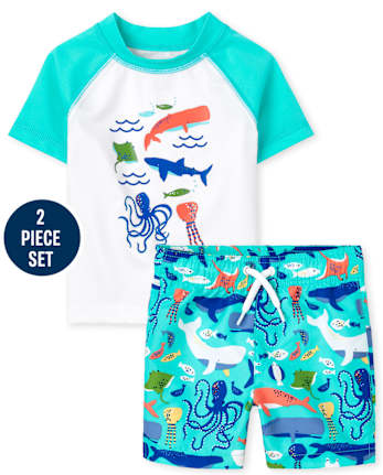 Maillot de bain graphique pour bébé et tout-petit garçon