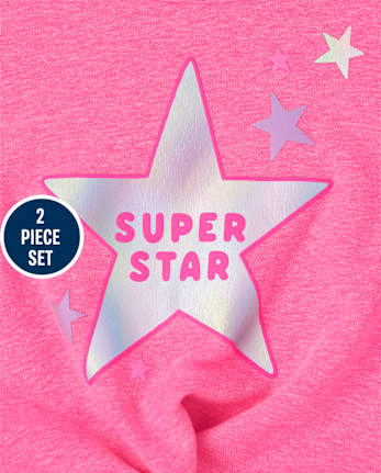 Toddler Girls Active Star 2-Piece Set