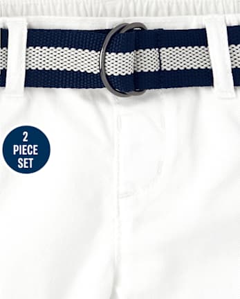 Baby Boys Plaid Poplin Outfit Set