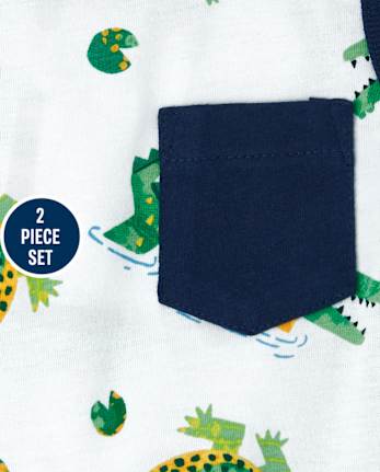 Conjunto de 2 piezas de cocodrilo para niños pequeños