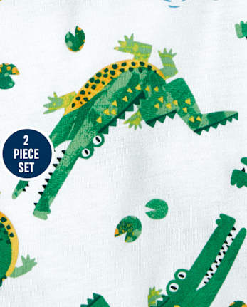 Conjunto de 2 piezas de cocodrilo para niños pequeños