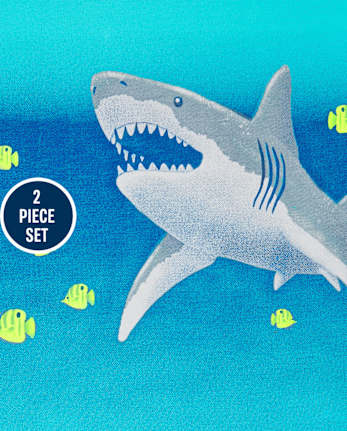 Toddler Boys Shark 2-Piece Set