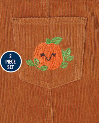 Toddler Girls Pumpkin 2-Piece Set
