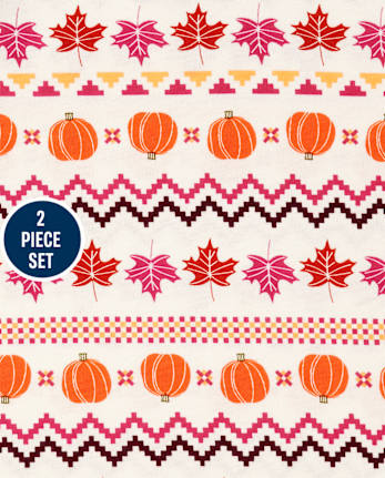 Toddler Girls Pumpkin 2-Piece Set