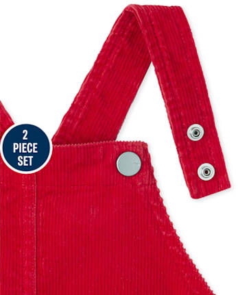 Toddler Girls Apple Skirtall 2-Piece Set