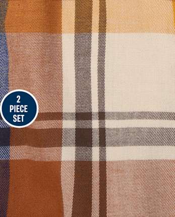 Toddler Girls Plaid 2-Piece Set