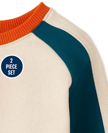 Toddler Boys Colorblock 2-Piece Set