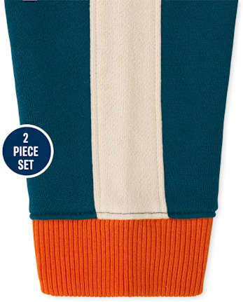 Toddler Boys Colorblock 2-Piece Set