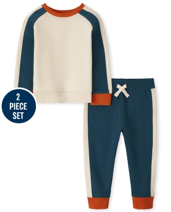 Toddler Boys Colorblock 2-Piece Set