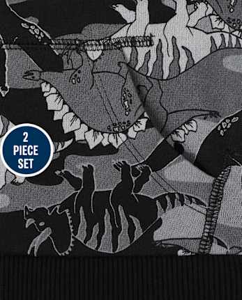 Ensemble 2 pièces Dino camouflage pour tout-petits garçons