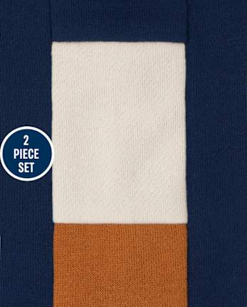 Conjunto de 2 piezas Colorblock para niños pequeños