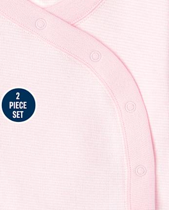 Baby Girls Striped 2-Piece Set Take Me Home Set