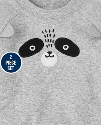 Baby Boys Raccoon 2-Piece Playwear Set