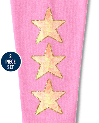 Toddler Girls Tie Dye Star 2-Piece Set