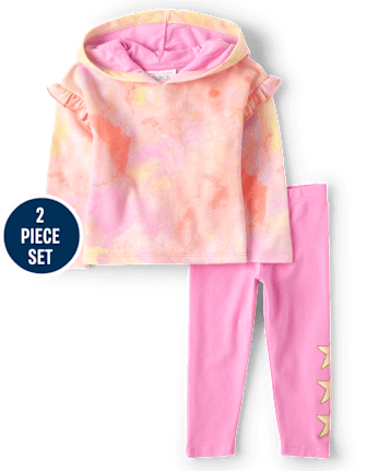 Toddler Girls Tie Dye Star 2-Piece Set