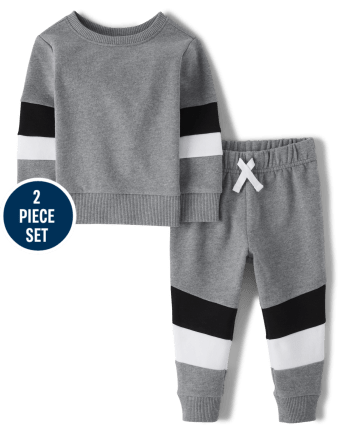 Toddler Boys Colorblock 2-Piece Set