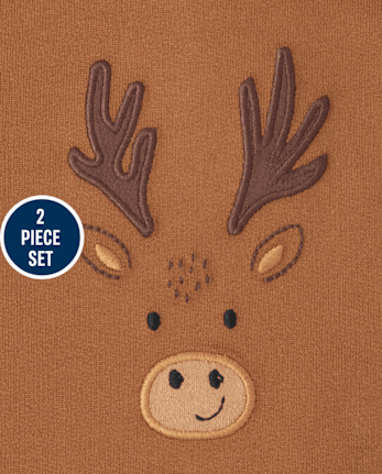 Baby Boys Reindeer 2-Piece Playwear Set