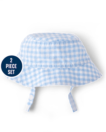 Baby Boys Gingham Romper Outfit Set