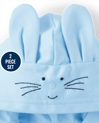 Baby Boys Bunny 2-Piece Playwear Set