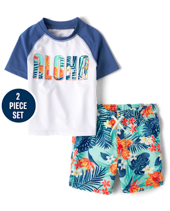 Maillot de bain graphique pour bébé et tout-petit garçon