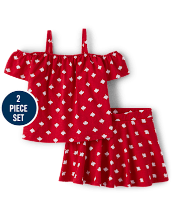 Toddler Girls Maple Leaf 2-Piece Set