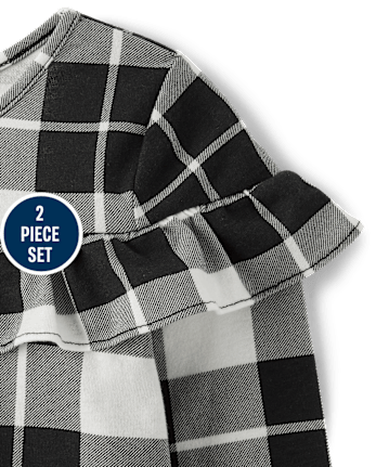 Toddler Girls Plaid 2-Piece Set