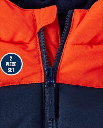 Toddler Boys Colorblock 2-Piece Snow Set