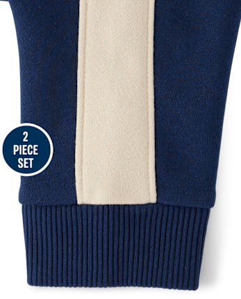 Baby And Toddler Boys Colorblock 2-Piece Set