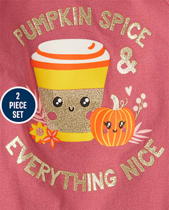 Toddler Girls Pumpkin Spice 2-Piece Set