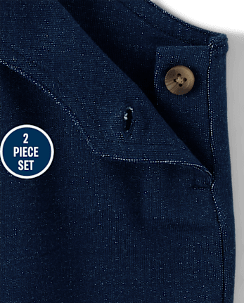 Baby Boys Bear Overalls 2-Piece Playwear Set