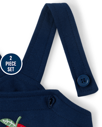 Baby Girls Apple Skirtall 2-Piece Playwear Set